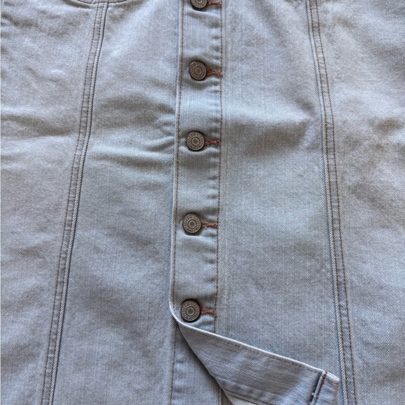 Women's Levi's Blue Pencil Skirt Knee-Length Casual Vacation Beach Summer Size 6 - Picture 6 of 6